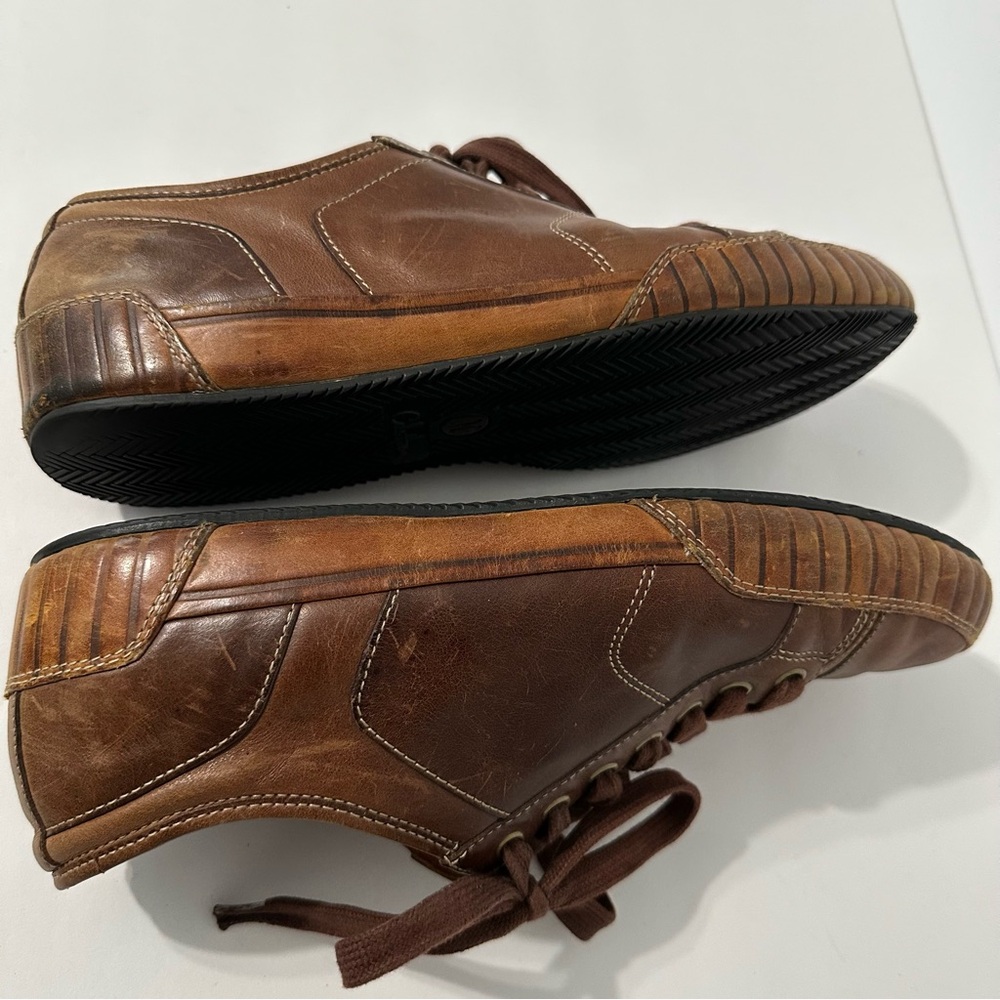 Cole Haan Noah Oxford Men's 10.5 Brown Leather Cap Toe Shoes (Like Nantucket) - Picture 6 of 11
